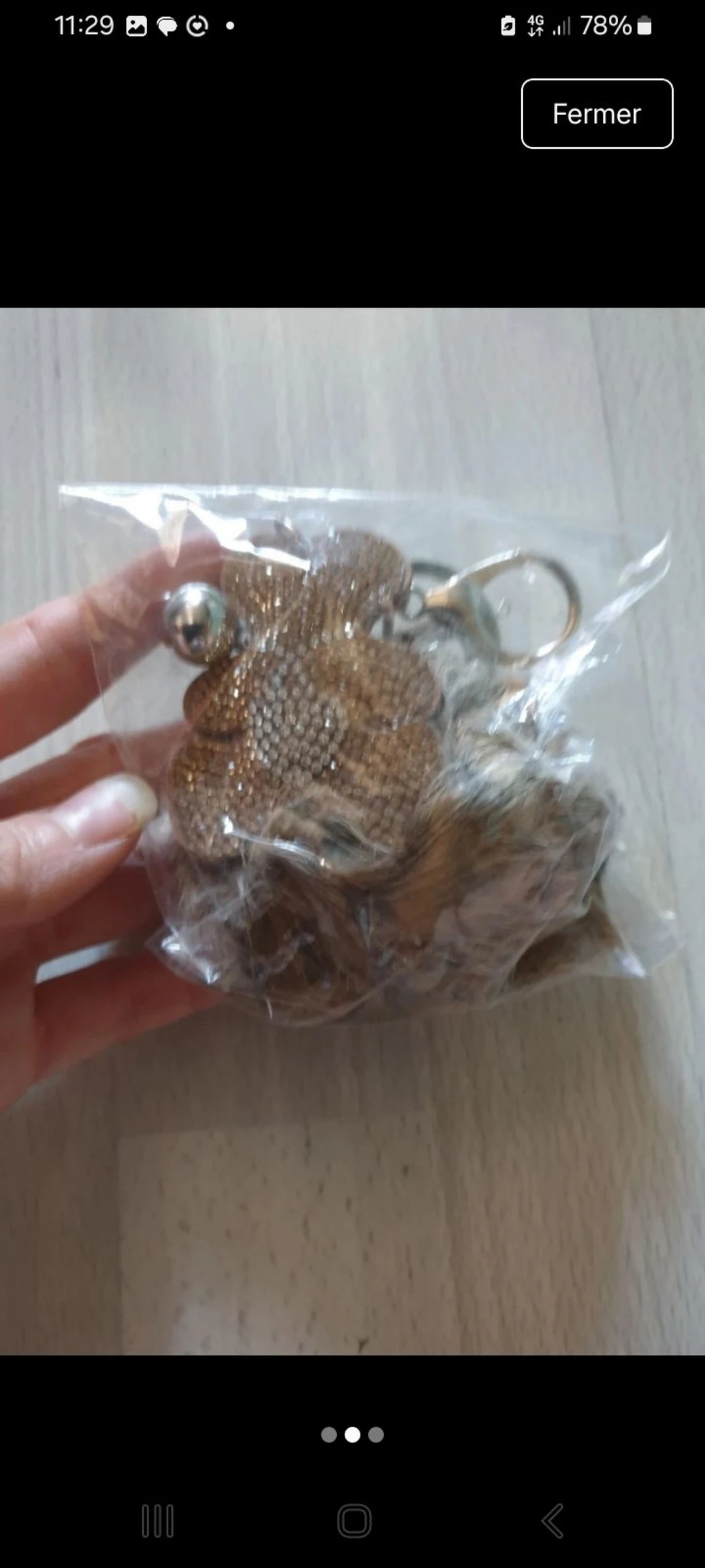 Sublime llavero nuevo chic pompón osito – photo 3